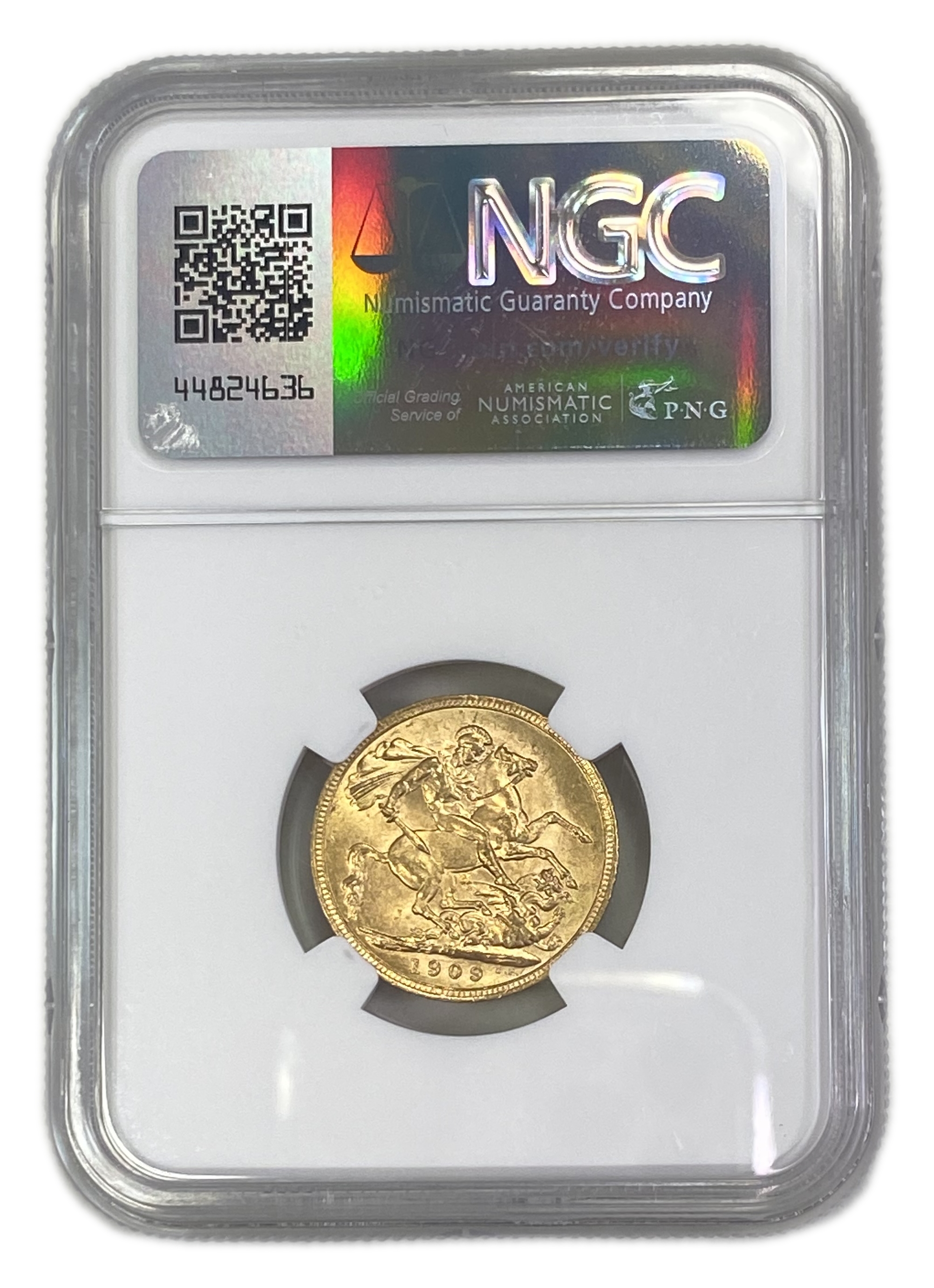 England (Great Britain) – Australia Melbourne – 1 Sovereign 1909 M – Edward VII – NGC MS 61 - Gold 917, 7.988g - 1 1