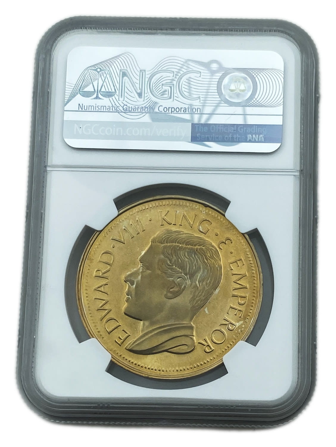 British Administration - EDWARD VIII Fantasy Coin - NGC PF 66 - 1 3