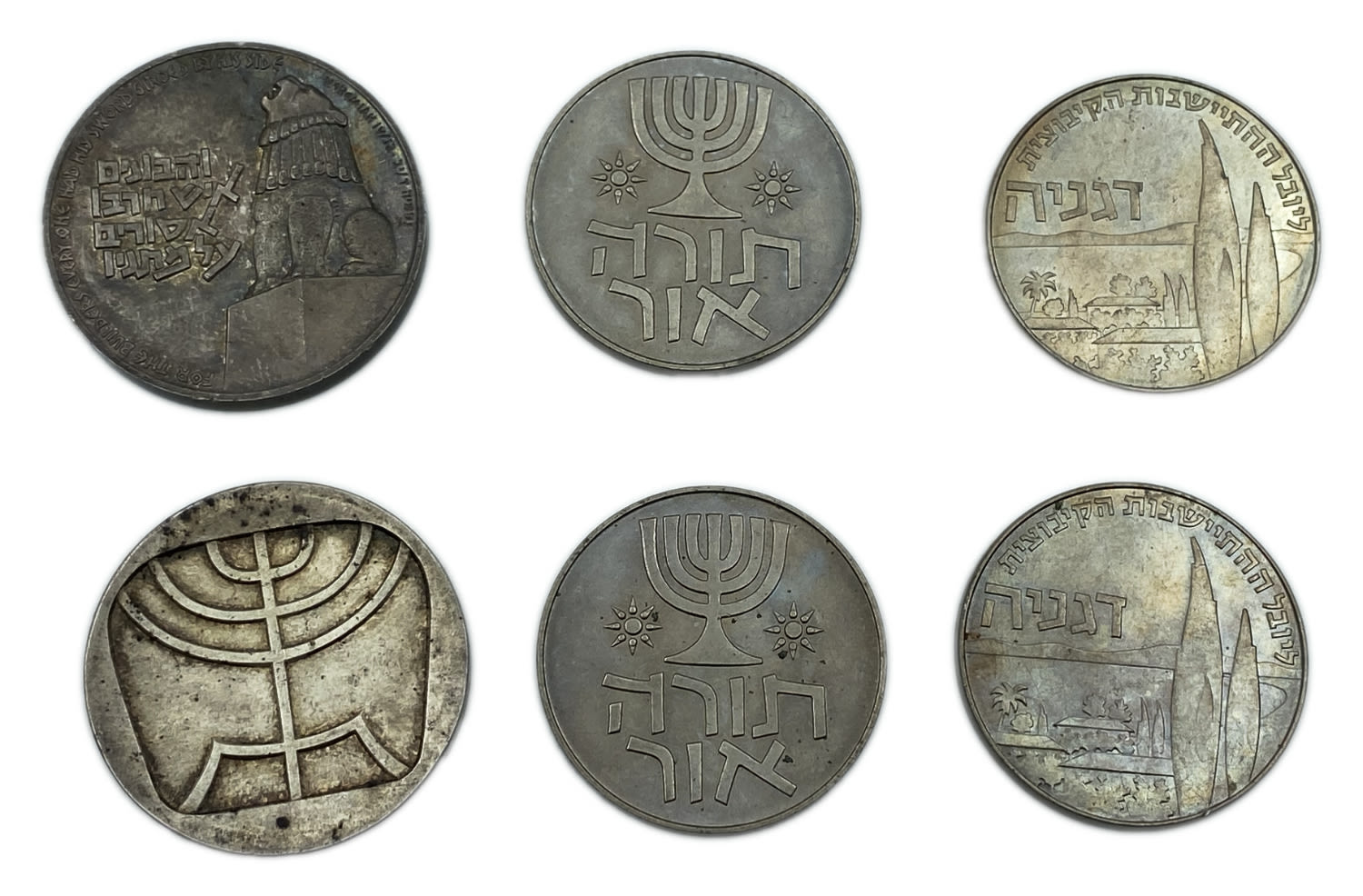 Israel - a collection of 17 medals and tokens of the Governmental Society for Coins and Medals - 7 bronze, 5 silver ... - 1 3