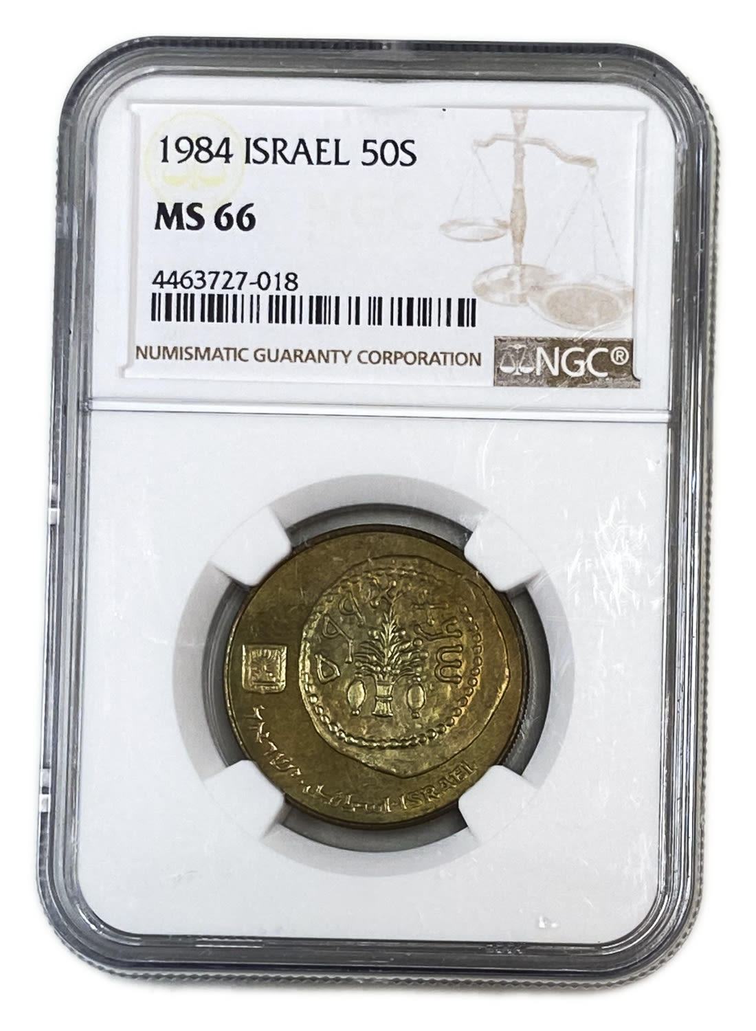 Israel - 50 Shekels 1984 - NGC MS 66 - 1 2