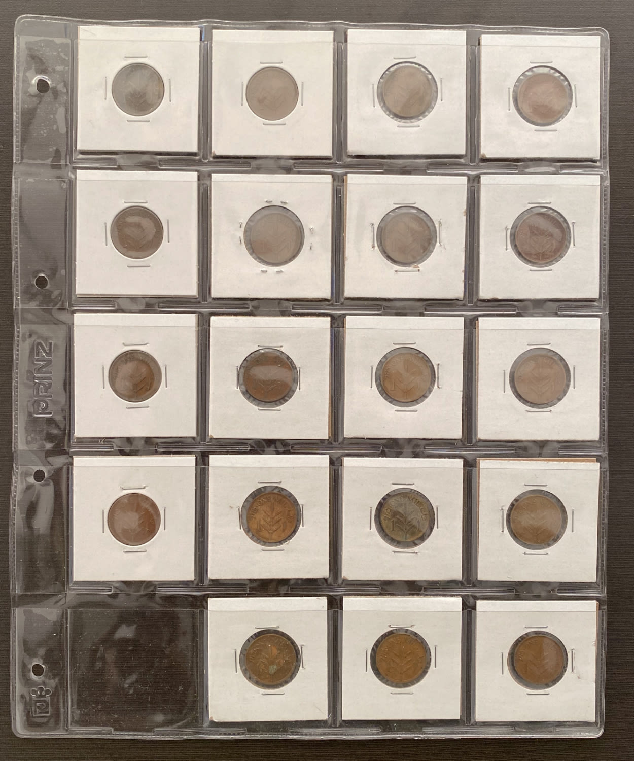 Palestine - Lot of 48 coins, 1 Mil - DIfferent conditions - F-VF - 1 4