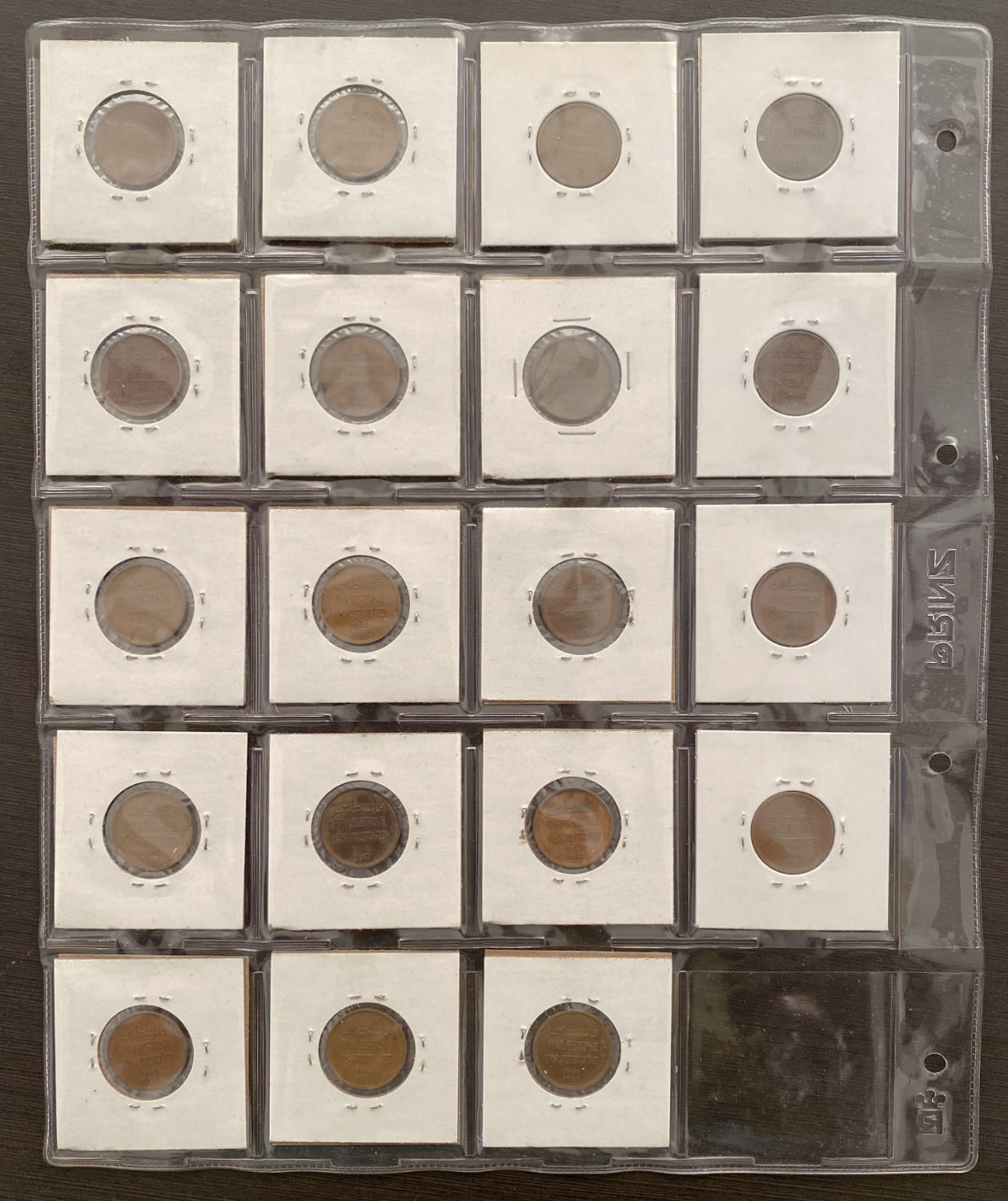 Palestine - Lot of 48 coins, 1 Mil - DIfferent conditions - F-VF - 1 3