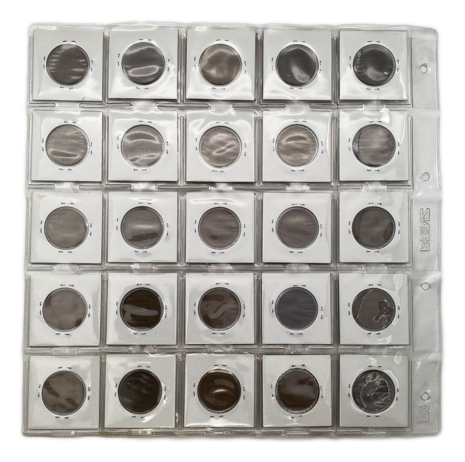 Palestine - Lot of 25 coins of 2 Mils - Different years - F-VF - 1 0