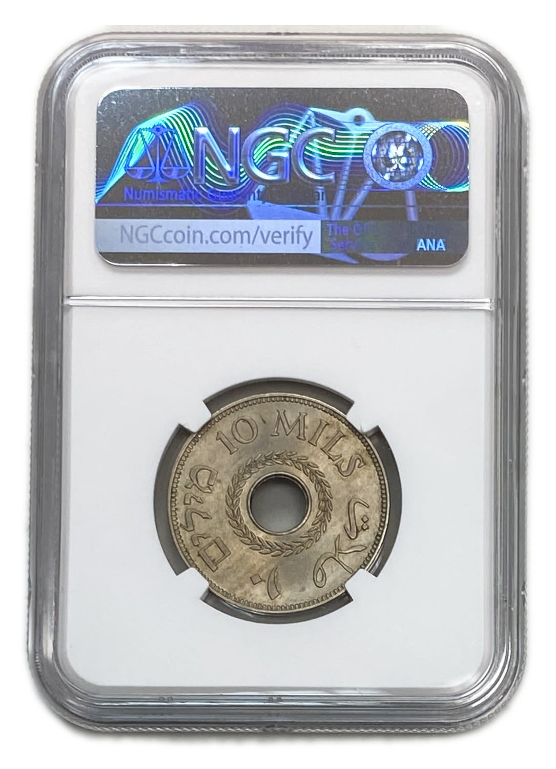 Palestine - 10 Mils 1940 - NGC MS 63 - UNC - 1 3