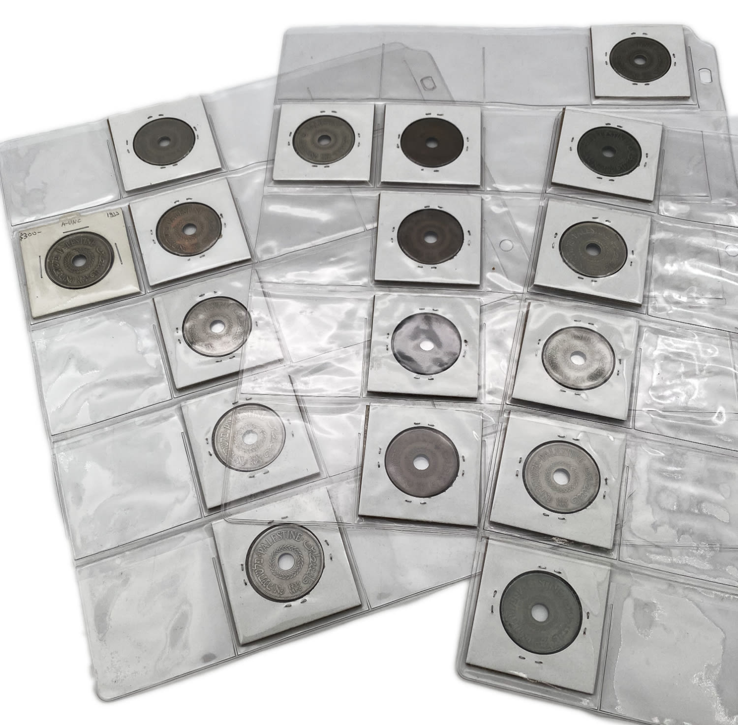 Palestine - Lot of 17 coins, 20 Mils - Different years - VF - 1 0