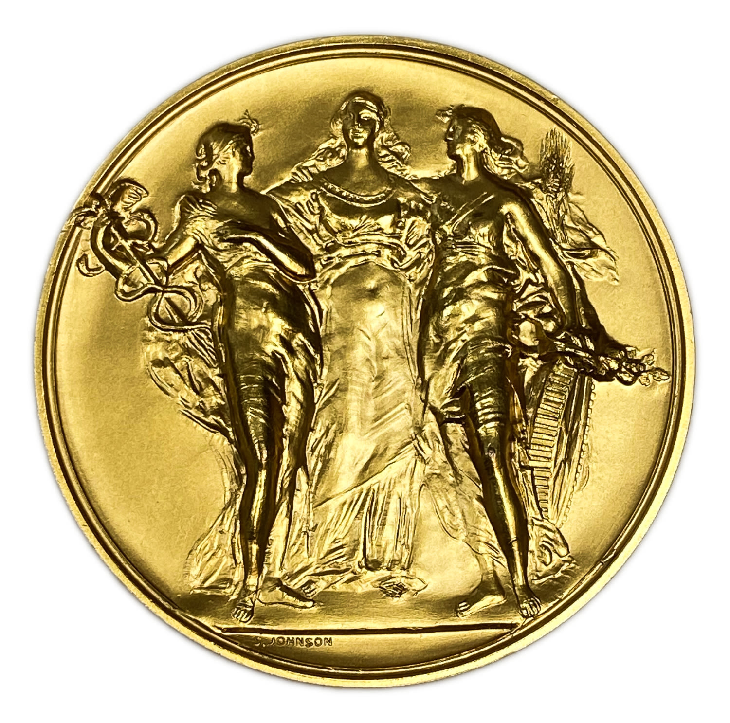 Judaica / Zionism - Italian medal in honor of Rachel Shalon, Haifa, who took part in the Soroptimist organization ... - 1 0