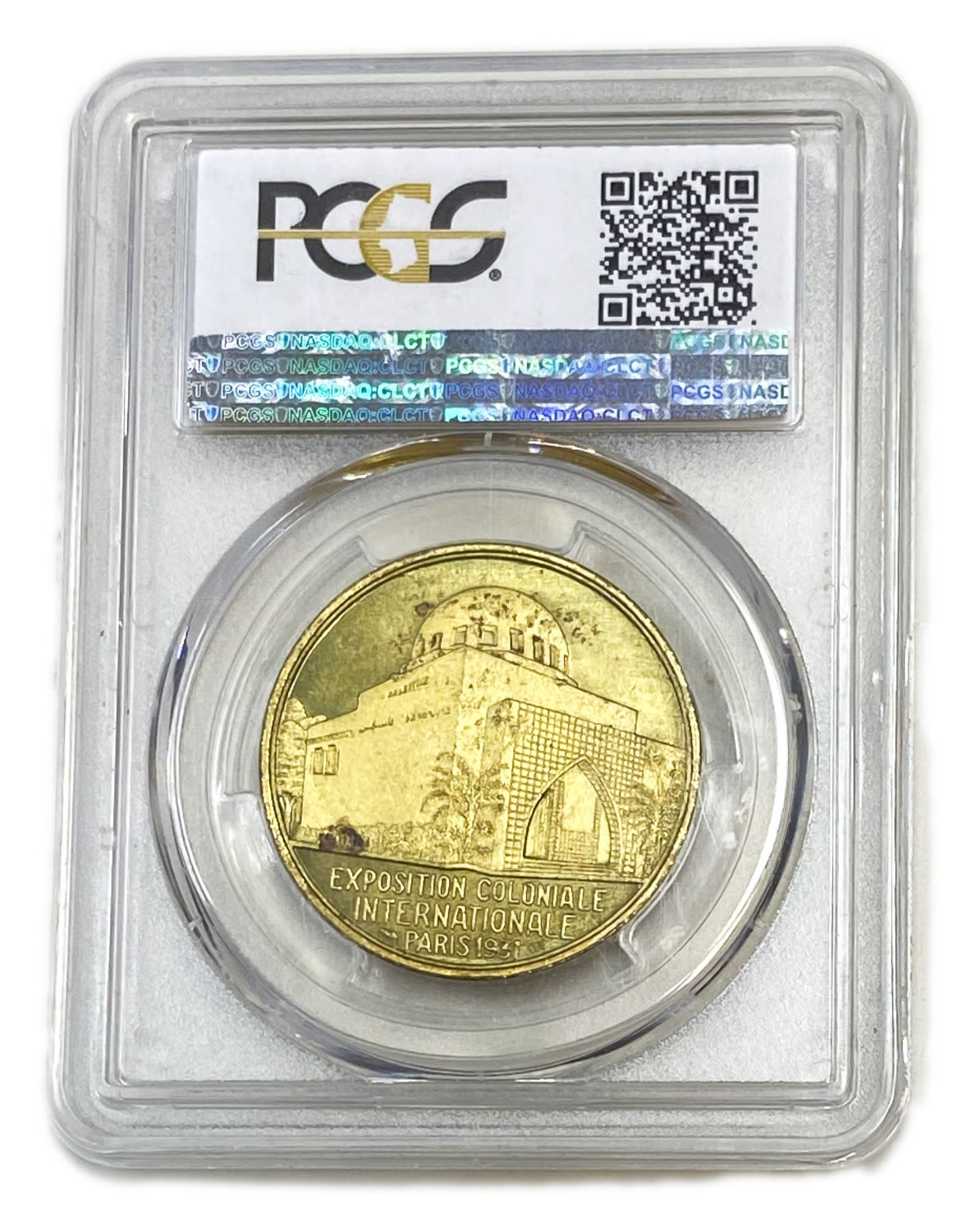 Judaica / Zionism - Medallion of the International Fair in Paris 1931 - PCGS MS 63 - 1 3