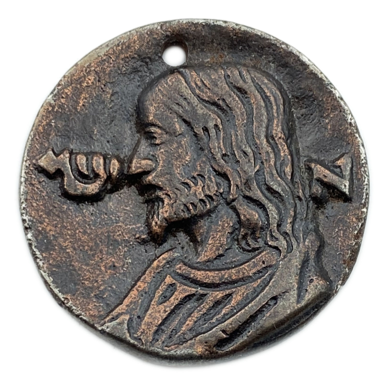 Judaica / Zionism - medal, "Yeshi" with an inscription in Hebrew, diameter 36 mm - 1 0