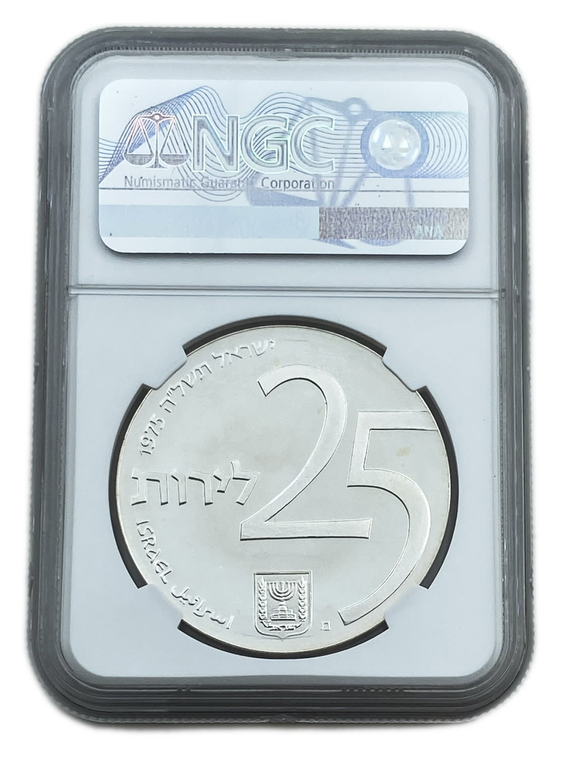 Israel - 25 Lirot 1975 - NGC PF 66 CAMEO - State of Israel Bonds 5735-1975 - 1 1