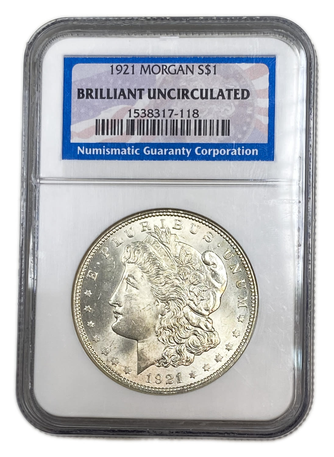 USA - Morgan Dollar 1921 - NGC Brilliant Uncirculated - 1 2