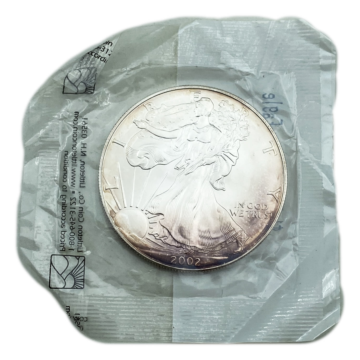 USA - 1 Dollar 2002 - "Walking Librety - Silver Eagle" - UNC - 1 0