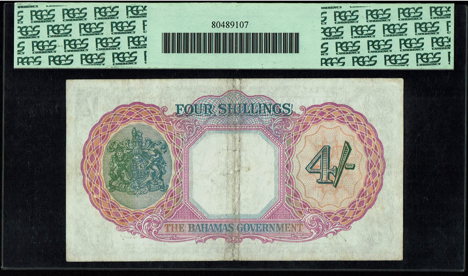 Bahamas - 4 Shillings 1936 - George VI - PCGS 30 - 1 1
