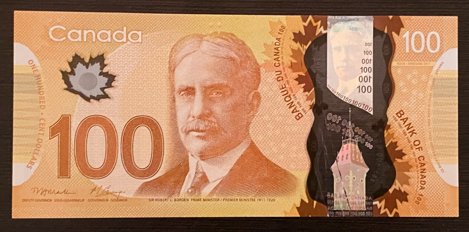 Canada - 100 Dollars 2011 - AU - 1 0