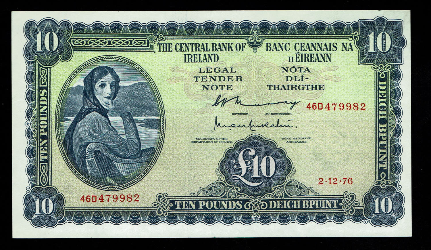 Ireland - 10 Pounds 1962-1976 - AU-UNC - 1 0
