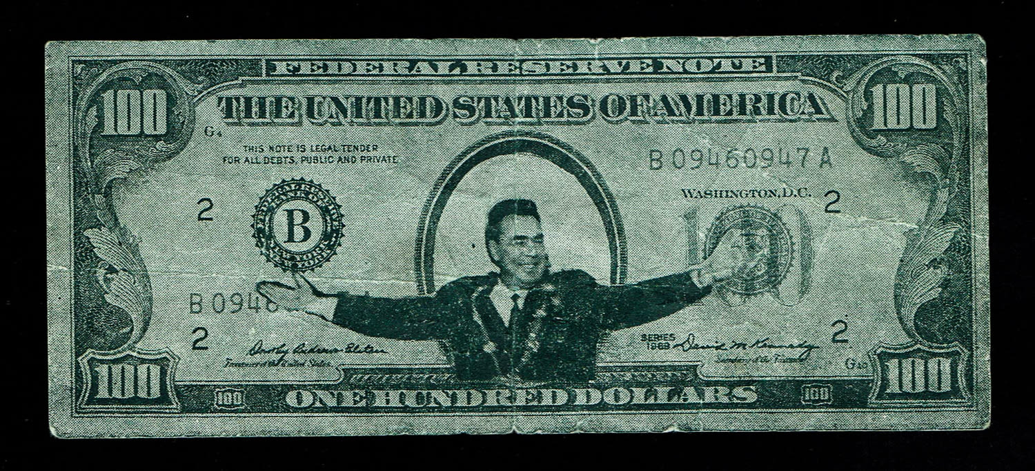 Paper money tokens - USA - $100 bill for propaganda purposes. A rare $100 bill that was used for propaganda ... - 1 0