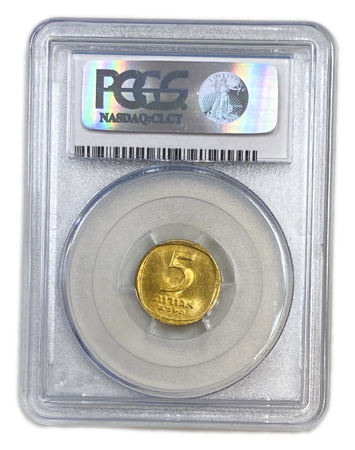 Israel - 5 Agorot 1962 - PCGS MS 66 - "Large Date" - 1 3