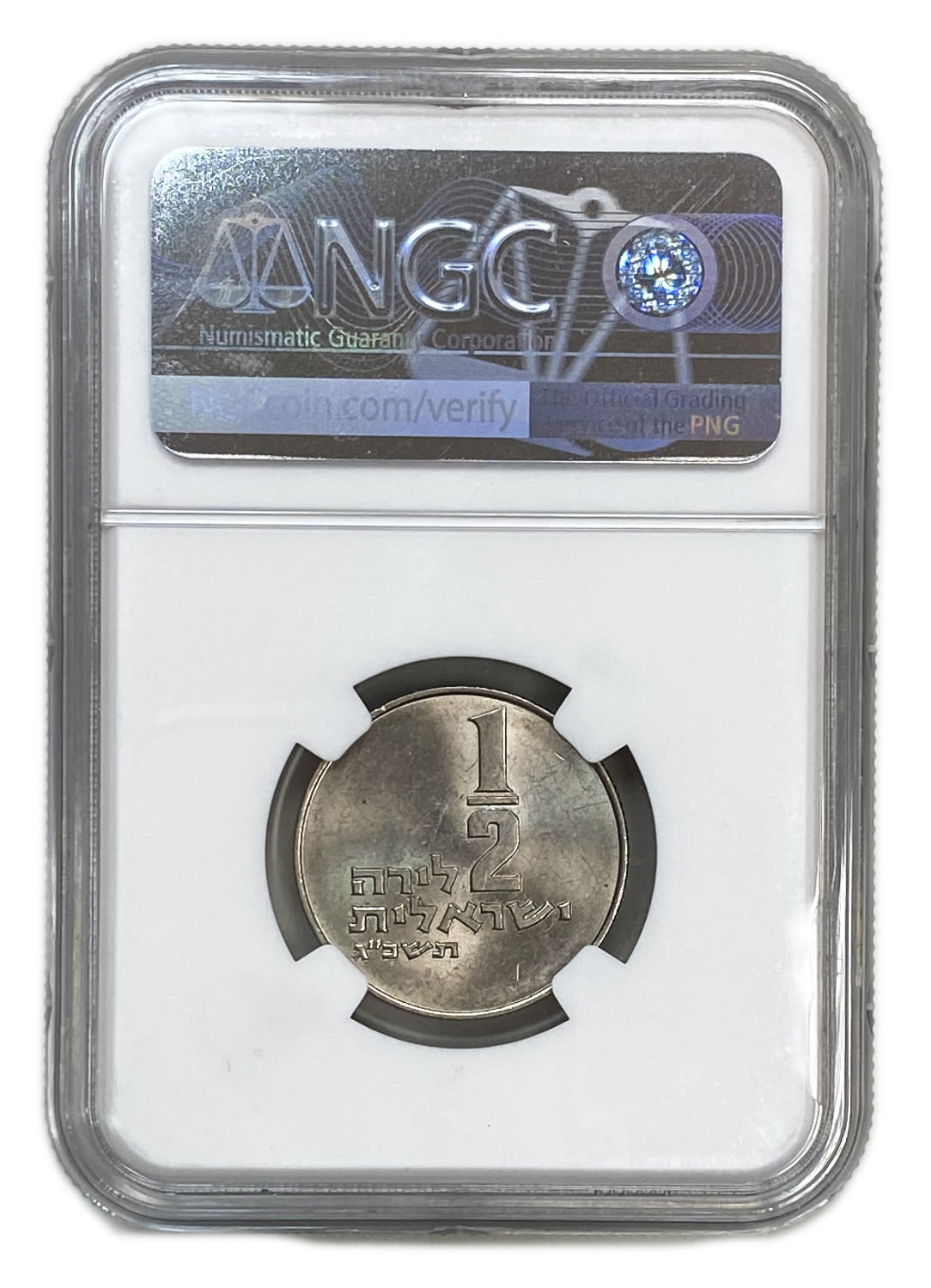 Israel - 1/2 Lira 1963 - NGC MS 63 - "Small Animals" - 1 3