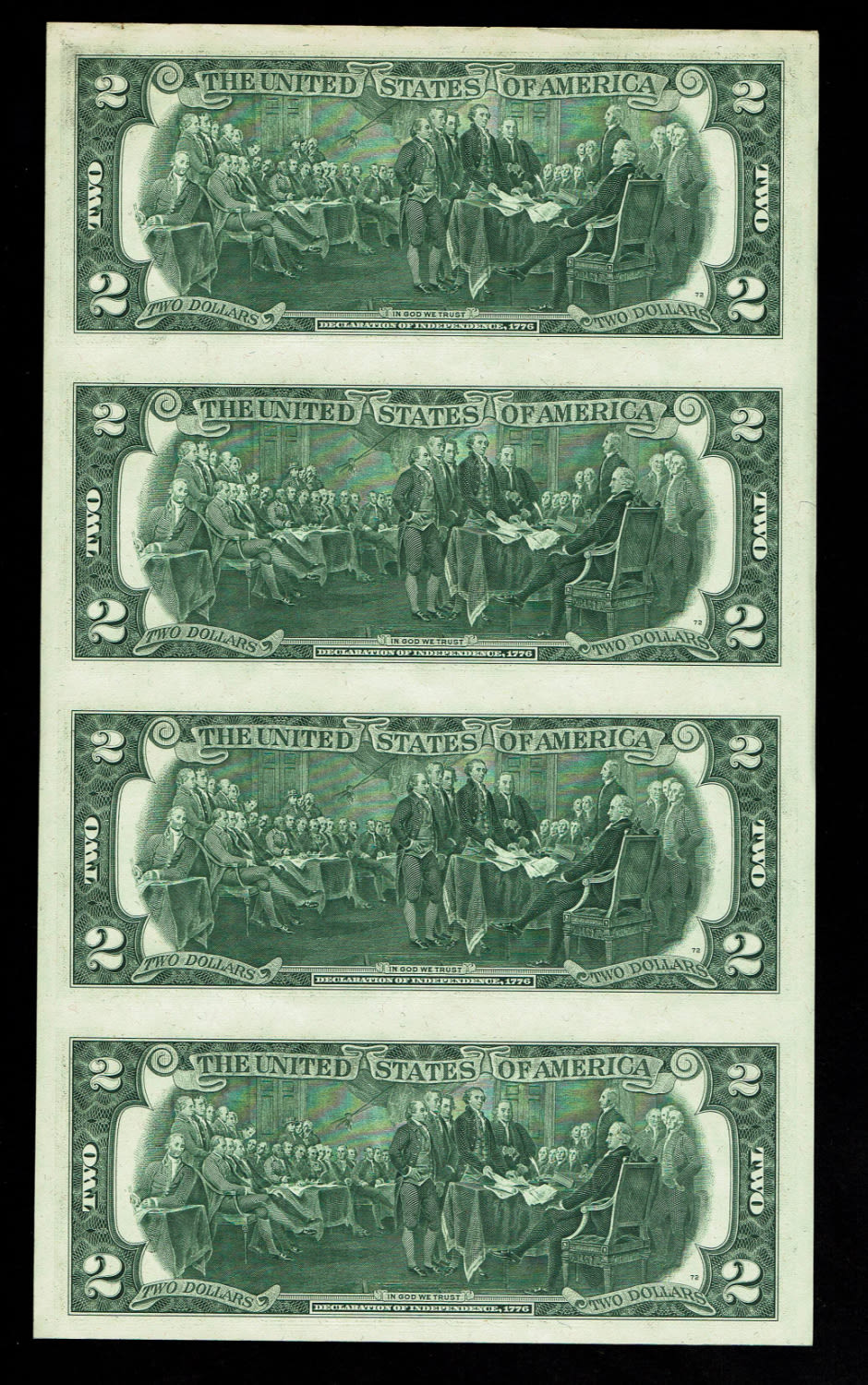 USA - Sheet of 2 Dollar 1976 - AU-UNC - 1 1