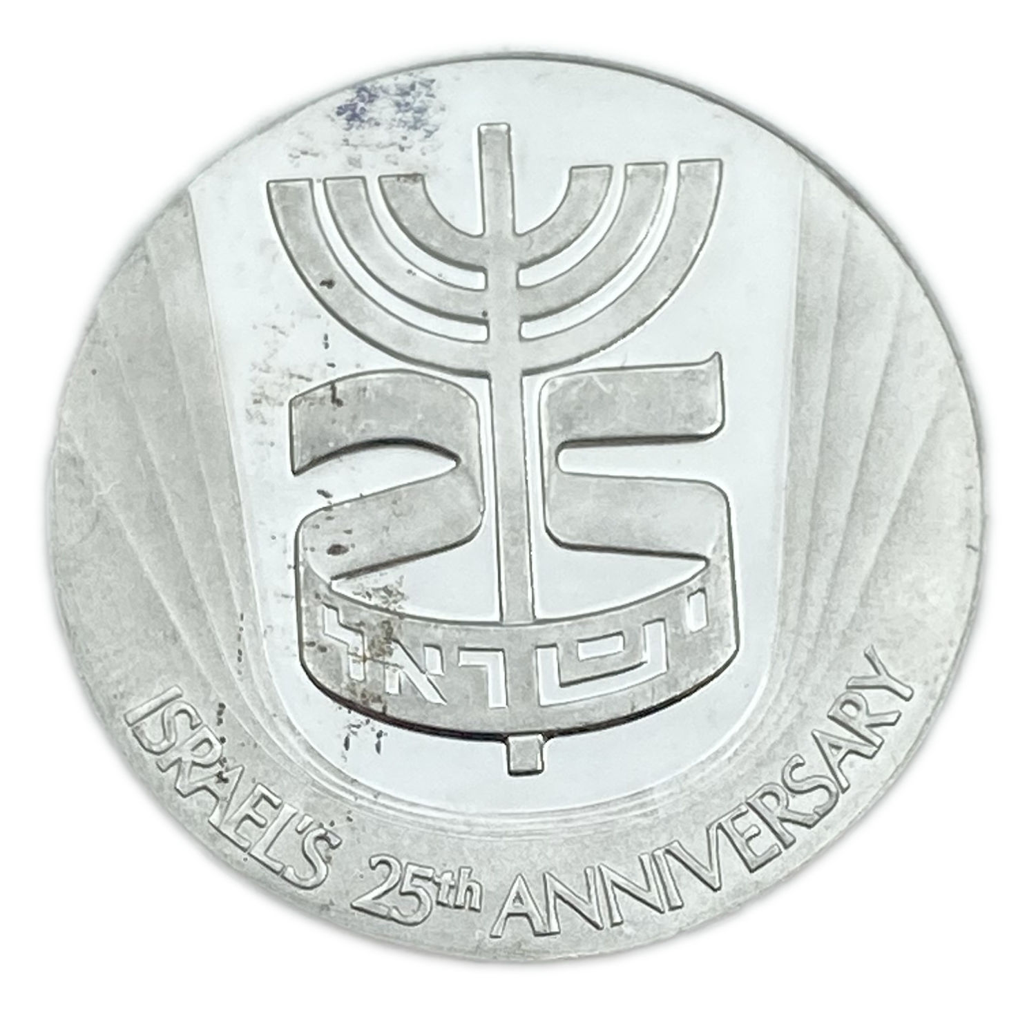 Israel - A Platina medal made in honor of 25 years to the State of Israel - Platina 999, 31.1g, 35mm
... - 1 0