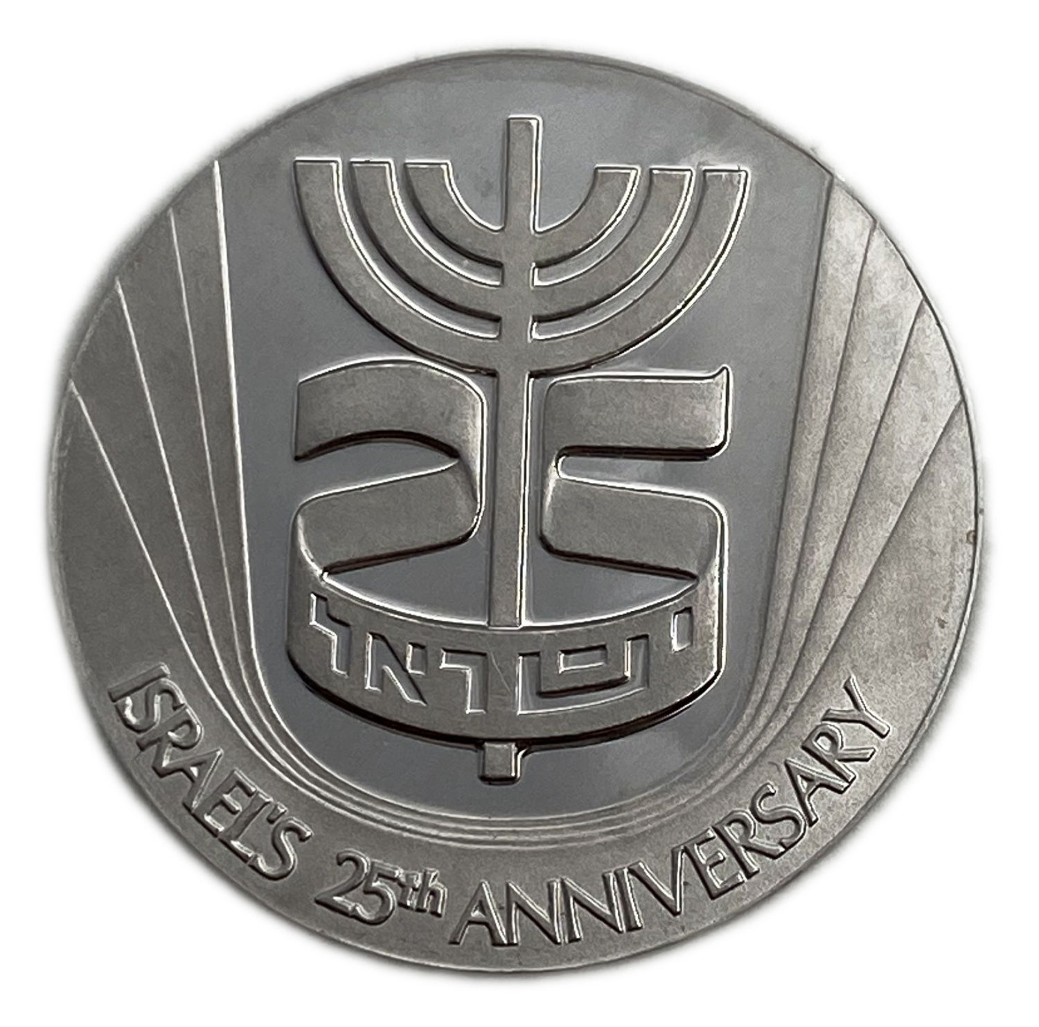 Israel - A Platina medal made in honor of 25 years to the State of Israel - Platina 999, 31.1g, 35mm
... - 1 0