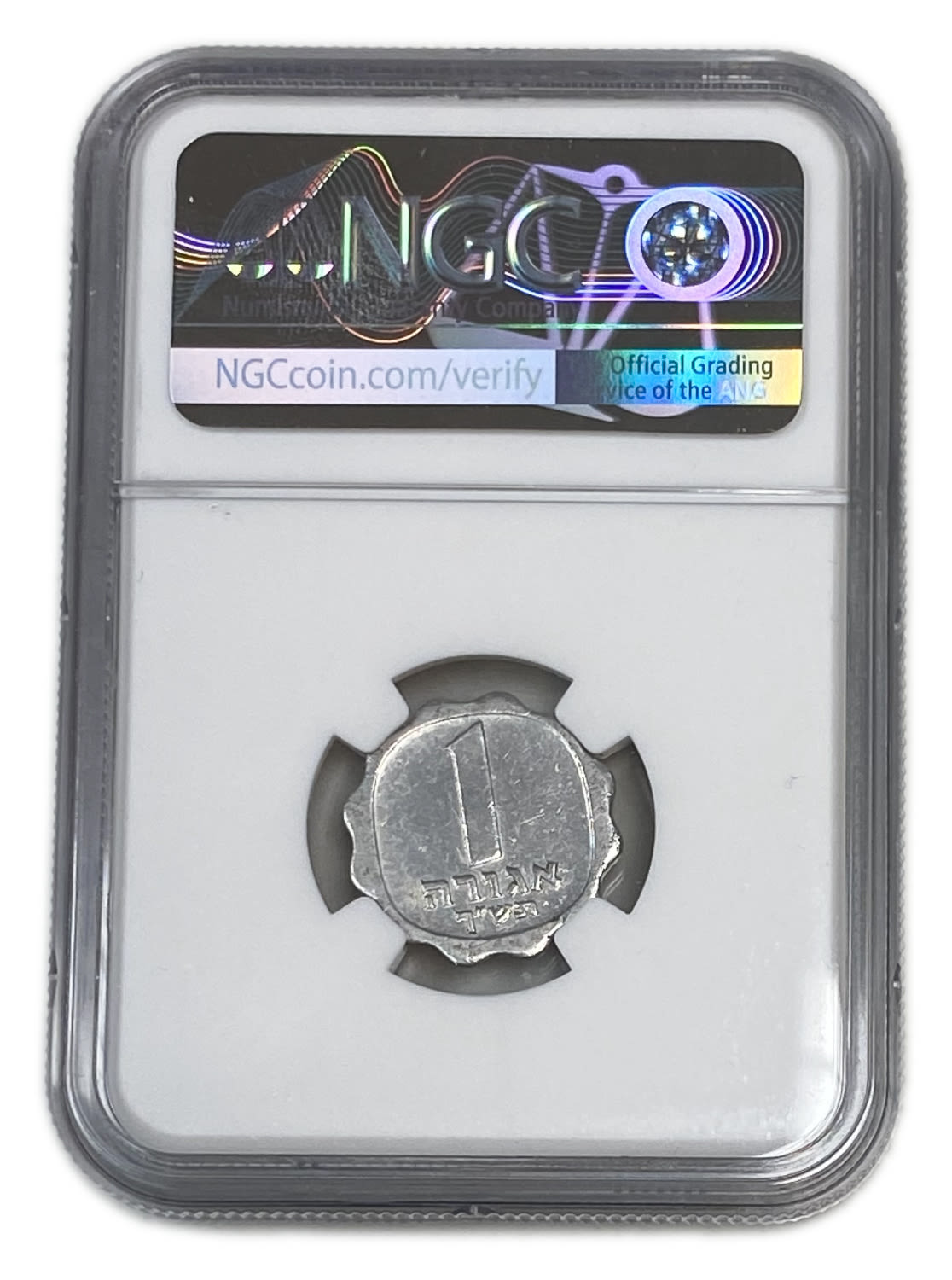 Israel - 1 Agora 1960 - "Large date" - Rare - NGC UNC DETAILS
A coin that is entered in circulation ... - 1 3