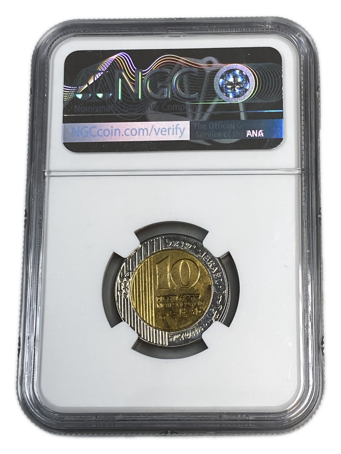 Israel - 10 Sheqels 1995 - With a Star - NGC UNC DETAILS
Several decades ago, about 25 years ago ... - 1 3