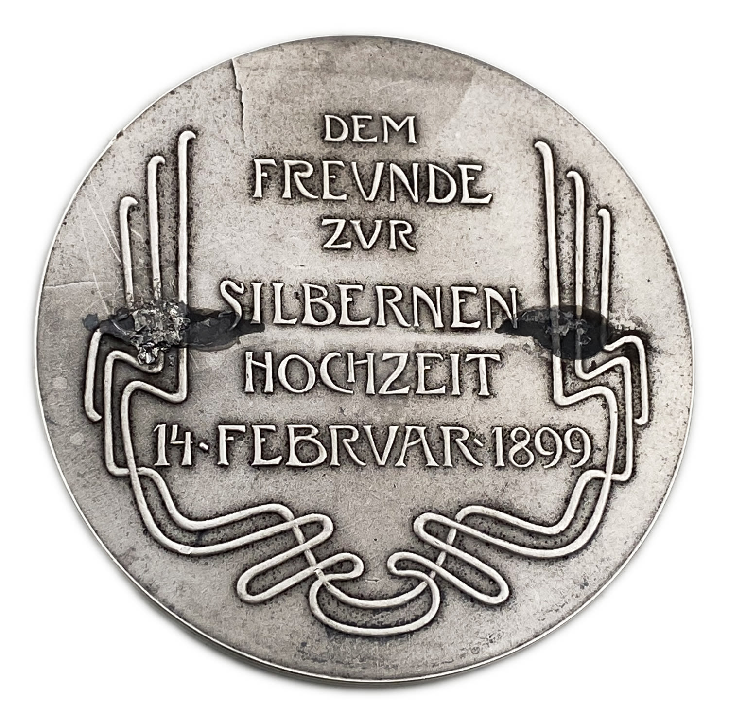 Judaica / Zionisim - Medal of Karl Wittgenstein - Austria, 1899 - Silver, 135g, 67mm
Karl Otto ... - 1 1