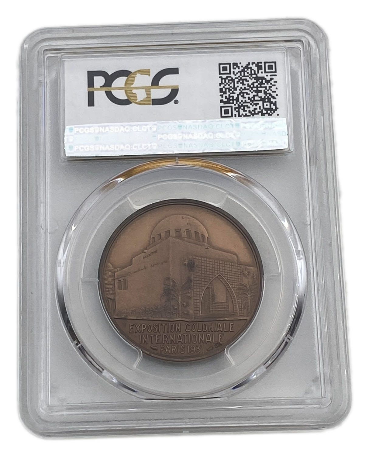 Judaica / Zionism - Medallion of the International Fair in Paris - 1931 - Bronze - PCGS MS 62 BN-  ... - 1 3