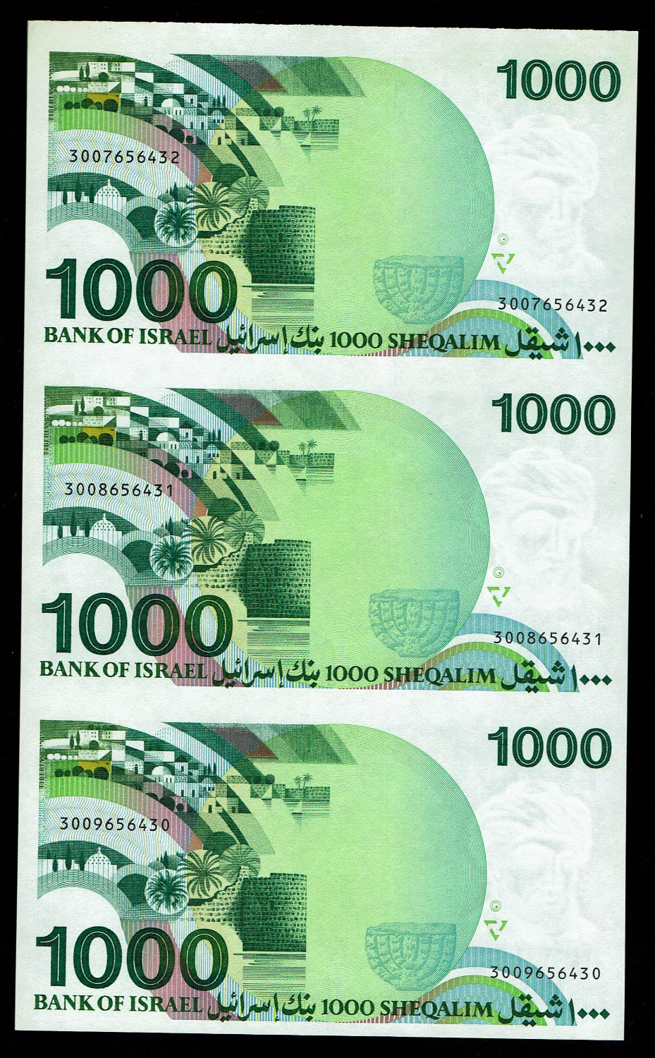 Israel - Sheet of 1000 Shekels 1983 - "Rarav" - UNC - 1 1