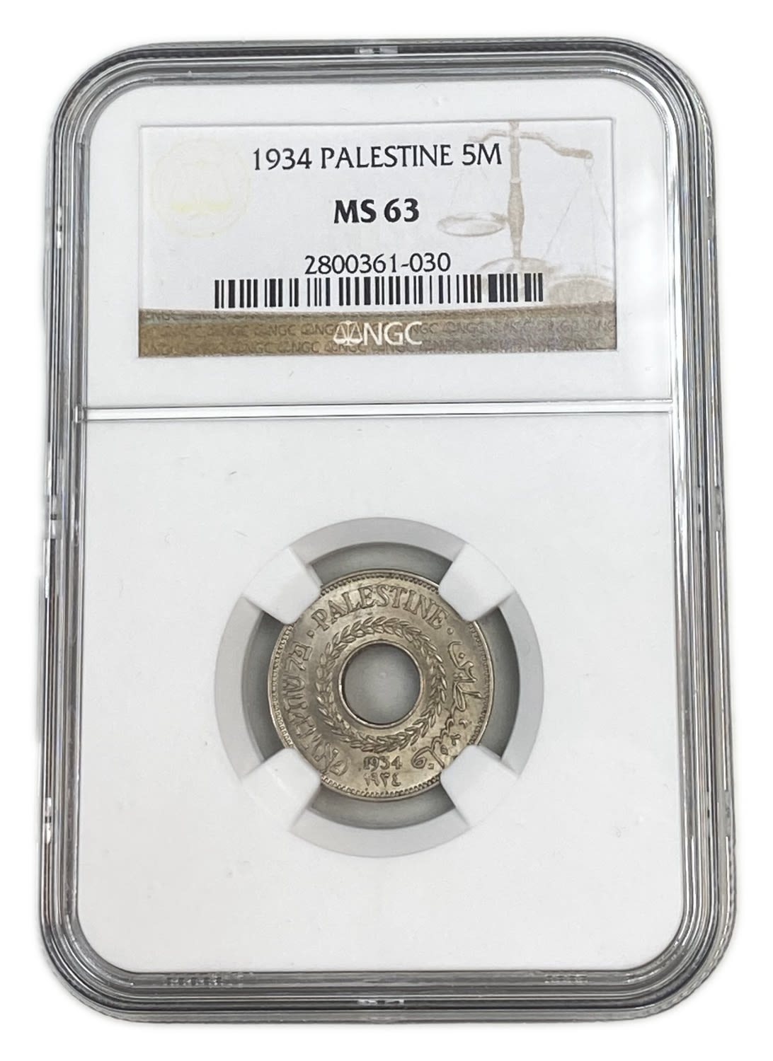 Palestine - 5 Mils 1934 - NGC MS 63
MIL, was the Hebrew name of the coin that was legal in Israel ... - 1 2
