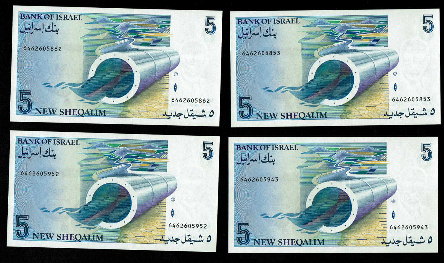 Israel - 13 Banknotes of 5 New Shekel 1987 - UNC - 1 6