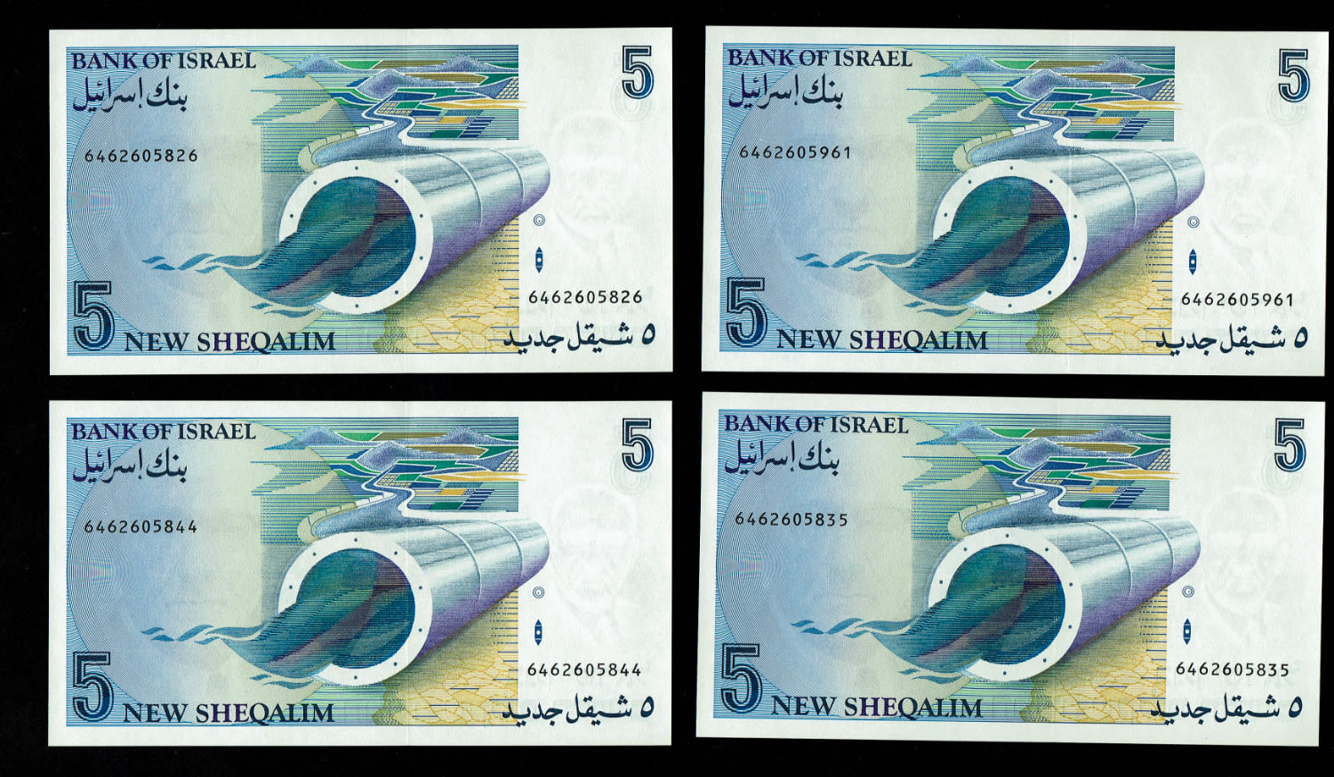 Israel - 13 Banknotes of 5 New Shekel 1987 - UNC - 1 4
