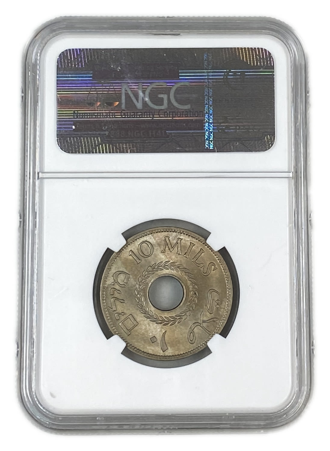 Palestine - 10 Mils 1934 - NGC MS 64 - Rare
MIL, was the Hebrew name of the coin that was legal in ... - 1 3