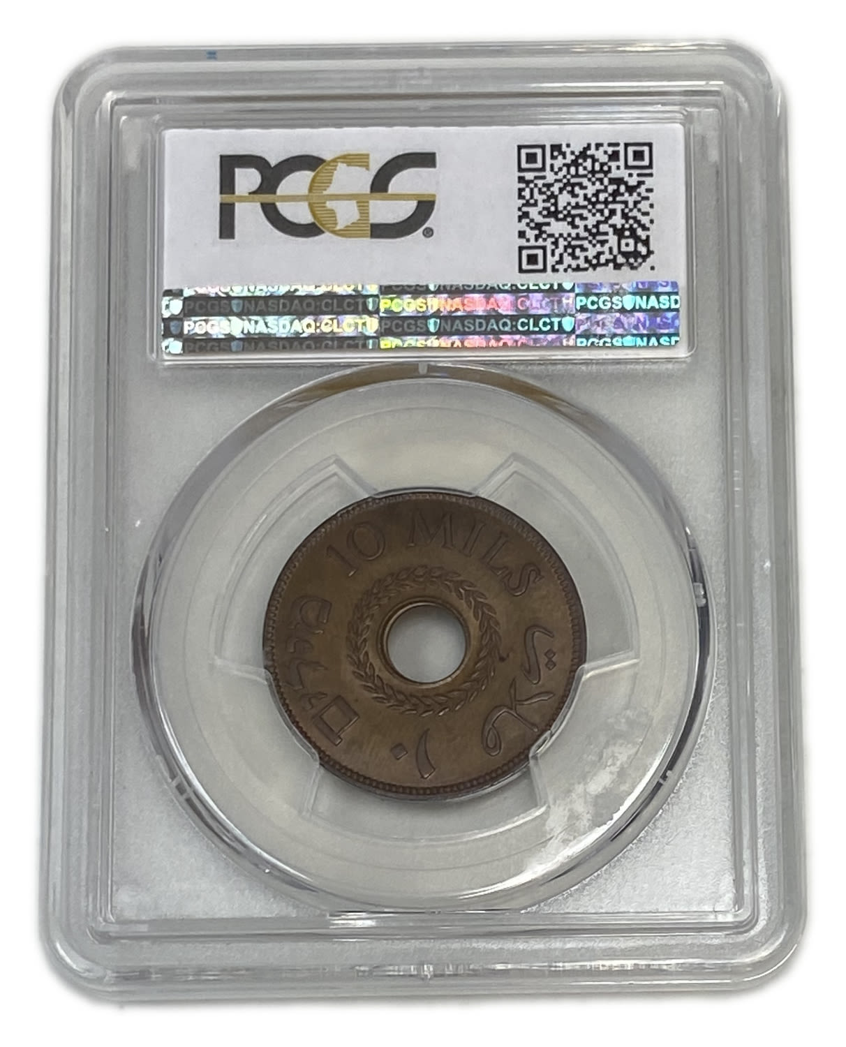 Palestine - 10 Mils 1942 Bronze - PCGS MS 64 BN
MIL, was the Hebrew name of the coin that was legal ... - 1 3