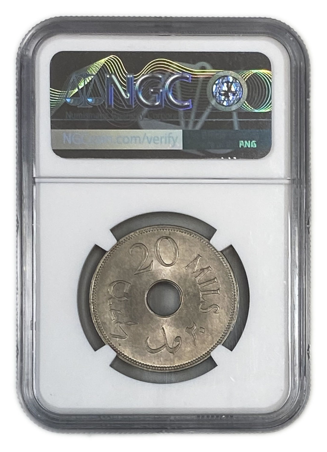 Palestine - 20 Mils 1933 - NGC MS 65 - Very Rare
The highest grade in both of the grading ... - 1 3