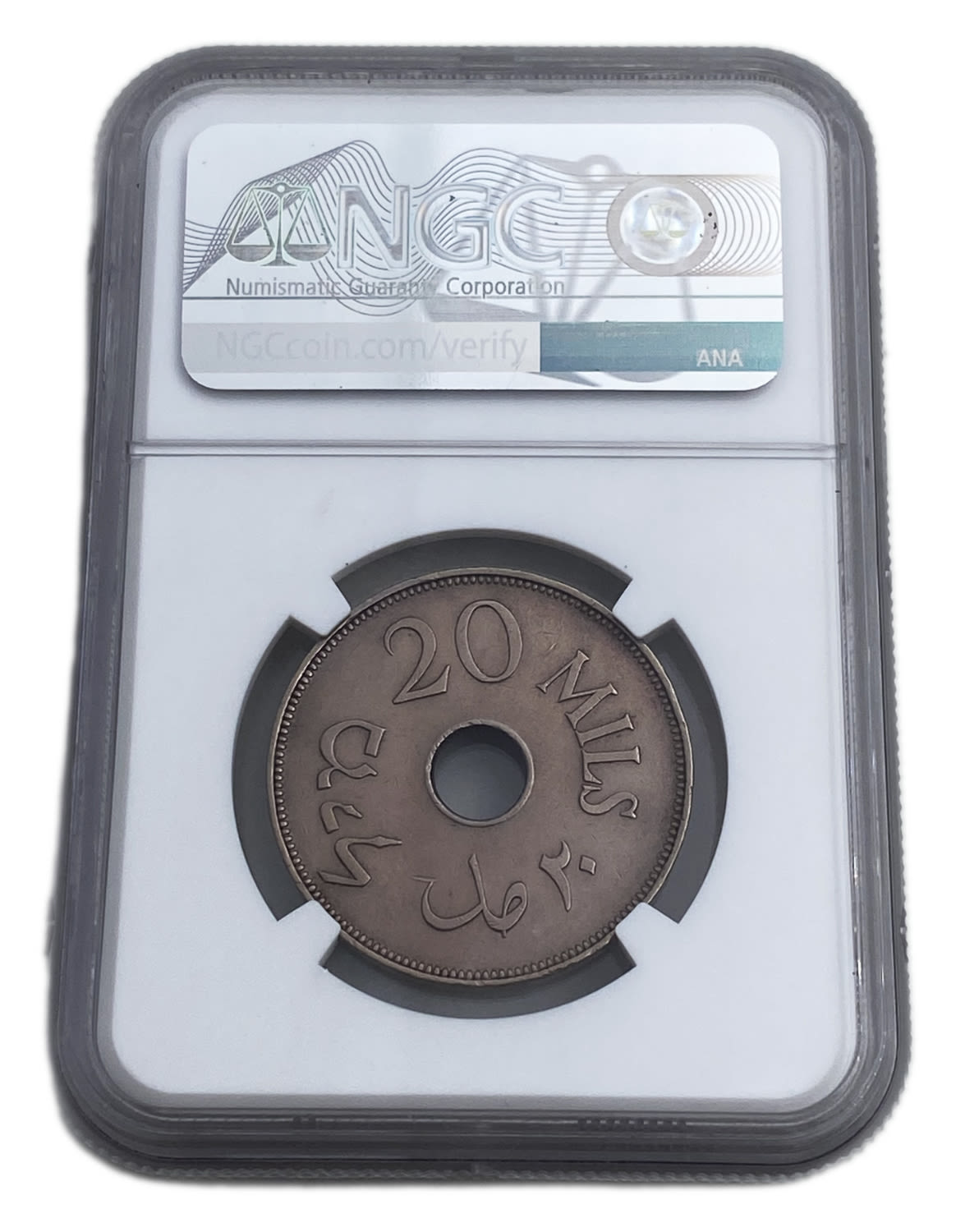 Palestine - 20 Mils 1934 - NGC AU DETAILS
The year with the second lowest mintage of the 59 mandated ... - 1 3