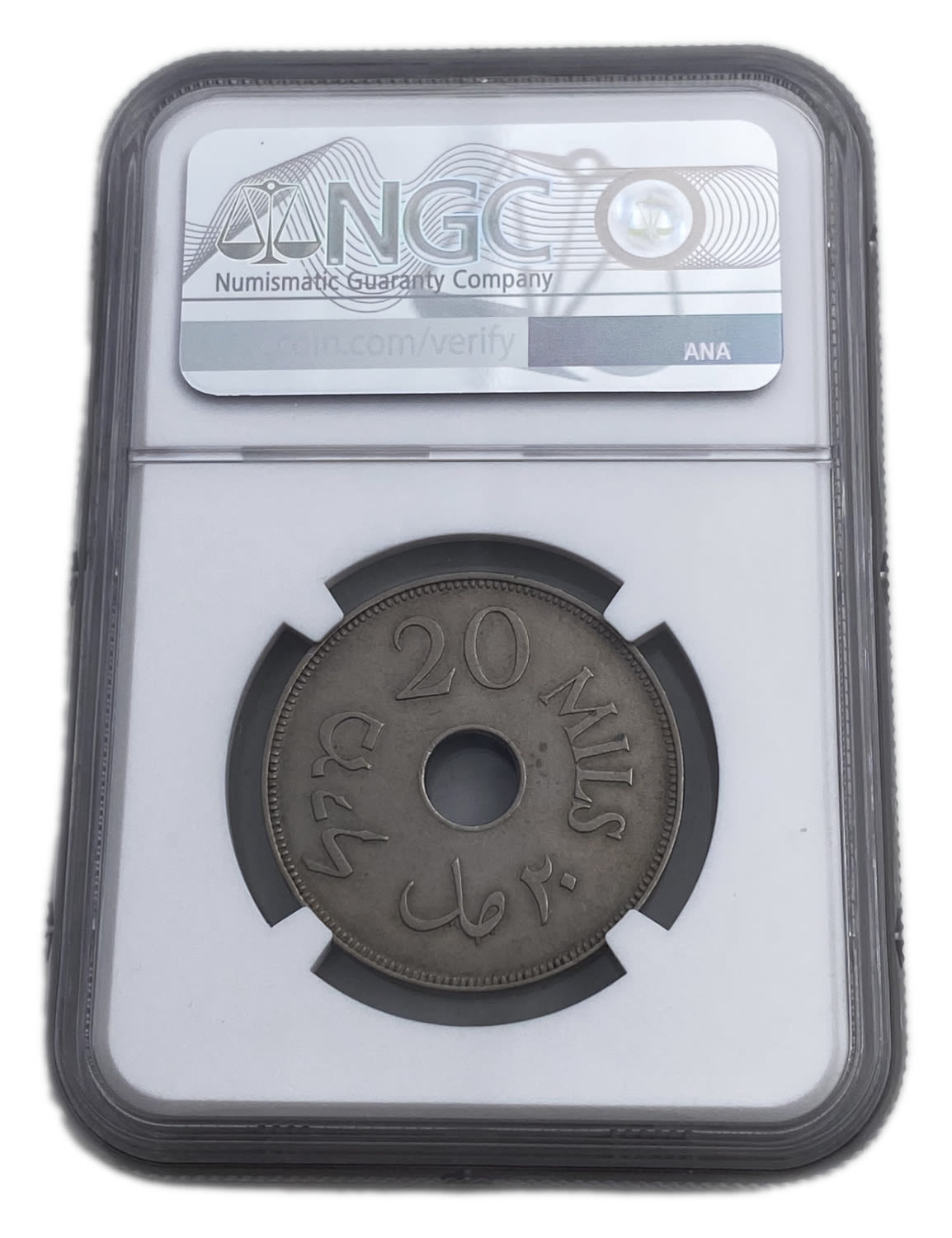 Palestine - 20 Mils 1934 - NGC AU DETAILS
The year with the second lowest mintage of the 59 mandated ... - 1 3