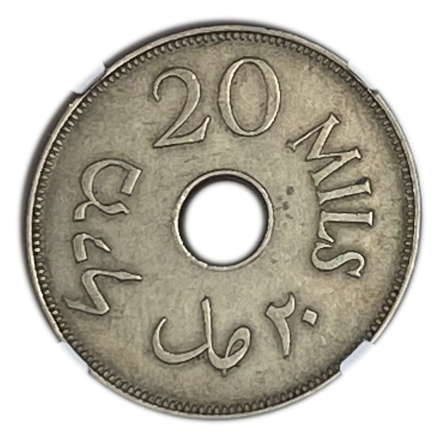 Palestine - 20 Mils 1934 - NGC AU DETAILS
The year with the second lowest mintage of the 59 mandated ... - 1 1