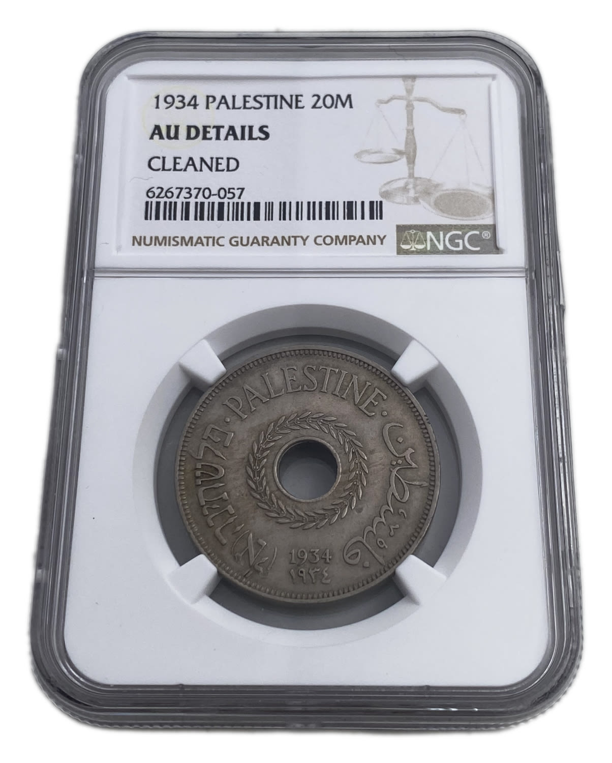 Palestine - 20 Mils 1934 - NGC AU DETAILS
The year with the second lowest mintage of the 59 mandated ... - 1 2