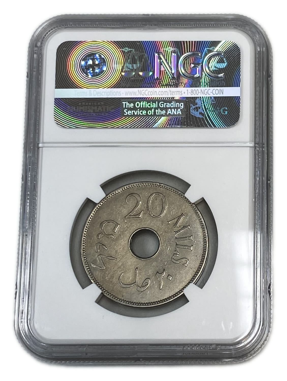 Palestine - 20 Mils 1934 - NGC AU DETAILS
The year with the second lowest mintage of the 59 mandated ... - 1 3