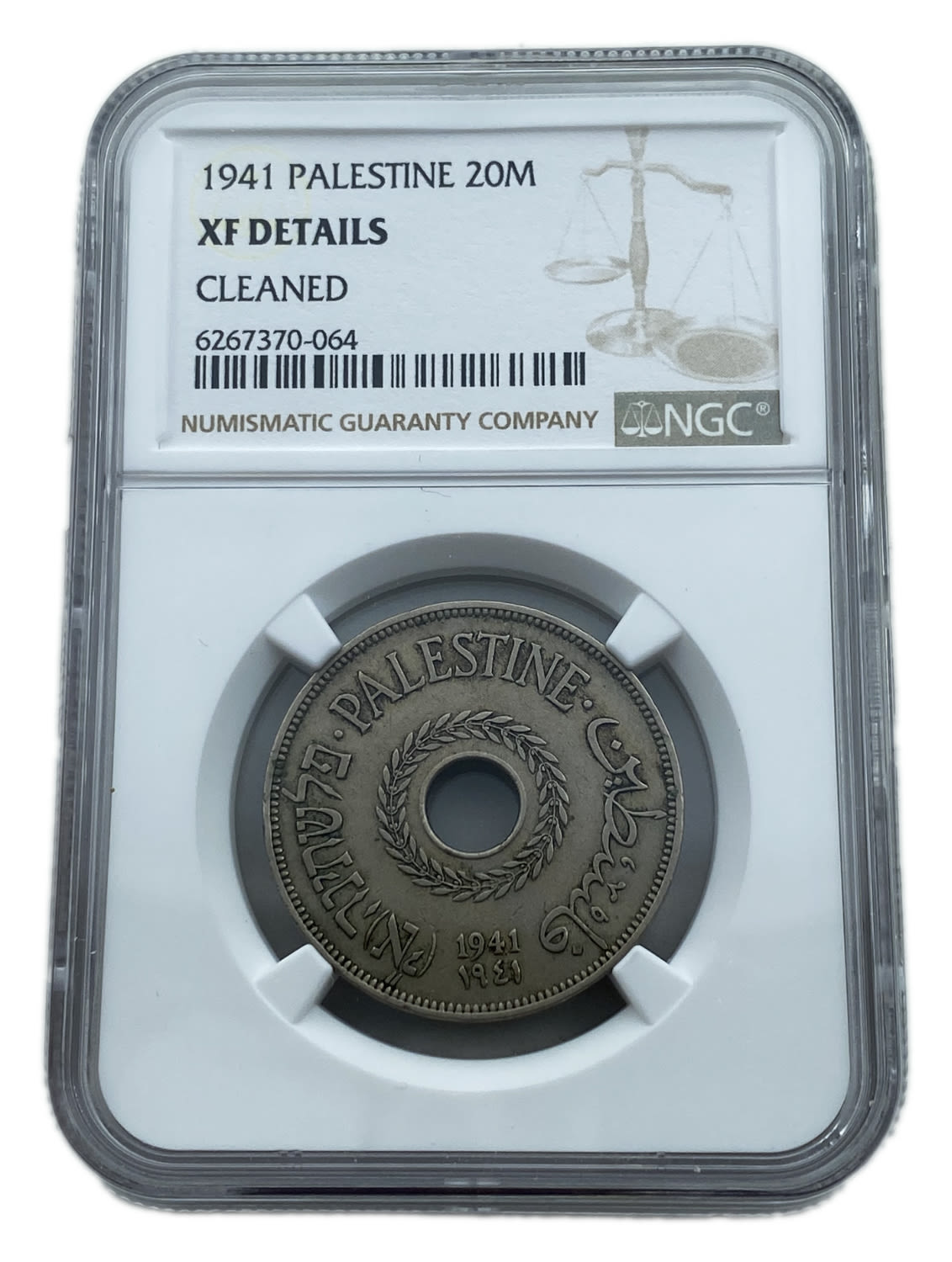 Palestine - 20 Mils 1941 - NGC XF DETAILS
The coin with the lowest mintage from all the 59 coins. ... - 1 2