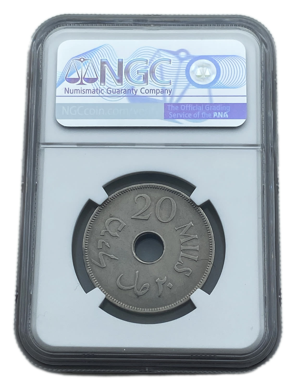 Palestine - 20 Mils 1941 - NGC AU DETAILS
The coin with the lowest mintage from all the 59 coins. ... - 1 3