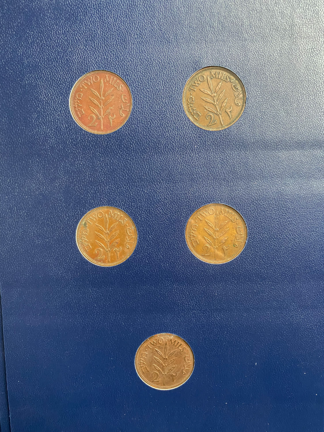 Palestine - Full 59 Coins set of British Mandath
Full set that includes cons in value of 1, 2, 5, 10 ... - 1 15