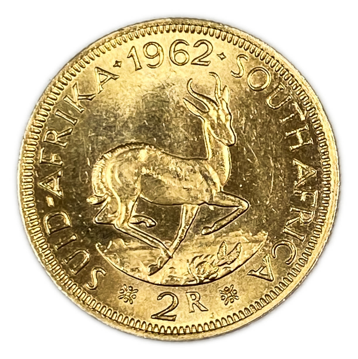 South Africa - 2 Rand 1962 - UNC - Gold 917, 7.99g, 22mm
Only 10% fees + VAT on this ... - 1 0