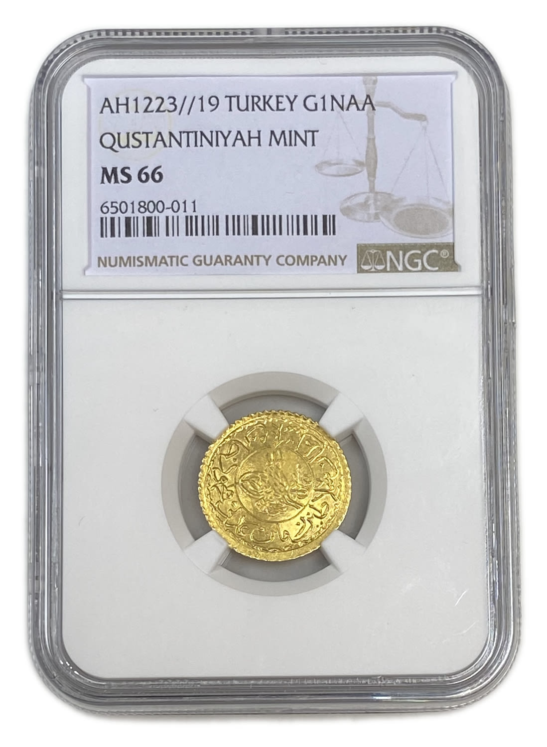 Ottoman Empire - 1 Adli Altin 1827 (AH1223/year 19) - NGC MS 66 - TOP POP - Rare
Only 10% fees + ... - 1 2