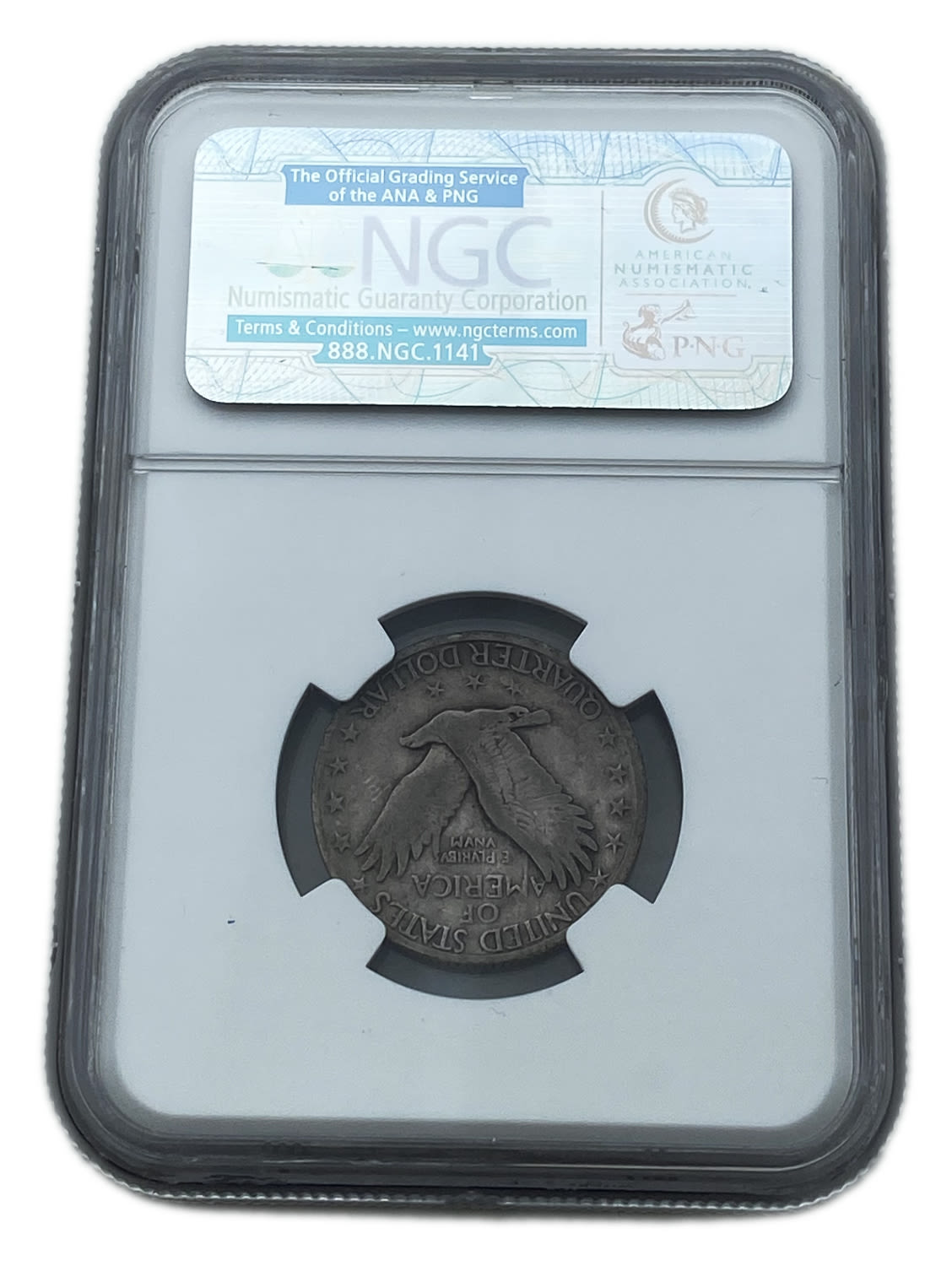 USA - 25 cents 1927 S - NGC F 12 - "Standing Liberty Quarter"
Obverse: Standing Liberty, looking ... - 1 3