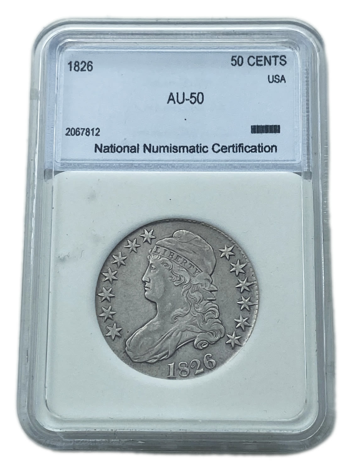 USA - 50 Cent 1826 - "Capped Bust Half Dollar" - AU
Obverse: The bust of Liberty, facing left ... - 1 2