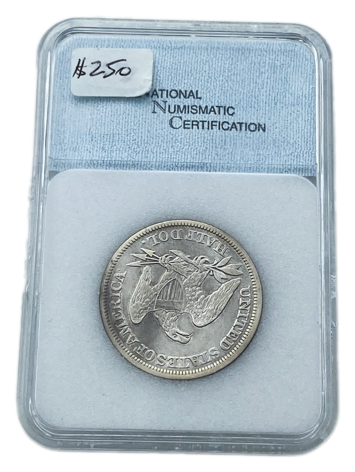 USA - 50 Cents 1858 - "Seated Liberty Half Dollar" - XF
Obverse: Seated Liberty looking right above ... - 1 3