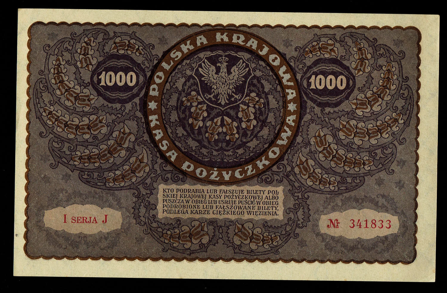 Poland - 7 banknotes of 100, 500 and 1000 Marek 1919 - UNC - 1 8