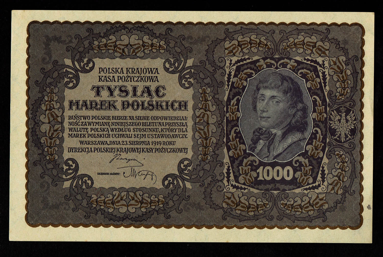 Poland - 7 banknotes of 100, 500 and 1000 Marek 1919 - UNC - 1 7